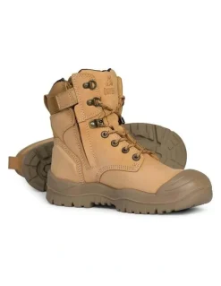 Mongrel High Leg Zipsider Scuff Cap 561050 Work Boots in Wheat