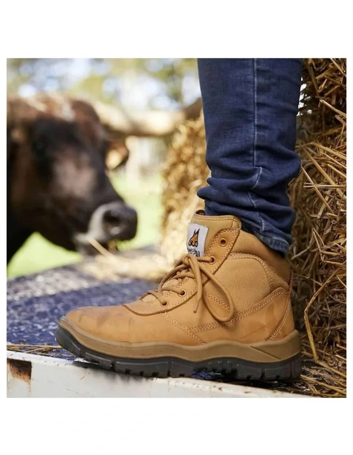 Mongrel Zipsider Non-Safety Soft Toe 961050 Work Boots in Wheat
