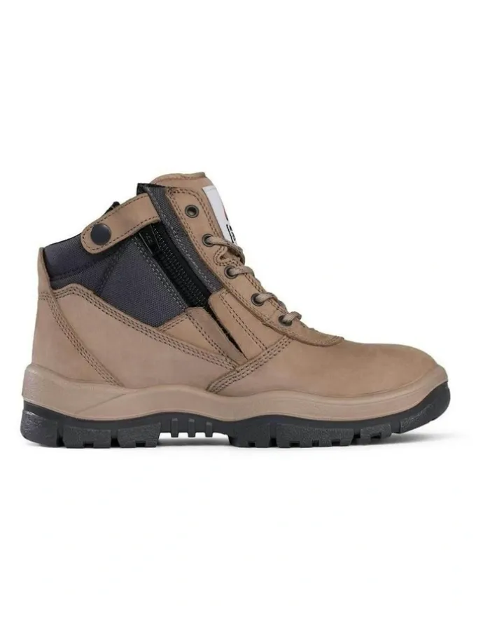Mongrel Zipsider Non-Safety Soft Toe 961060 Work Boots in Stone