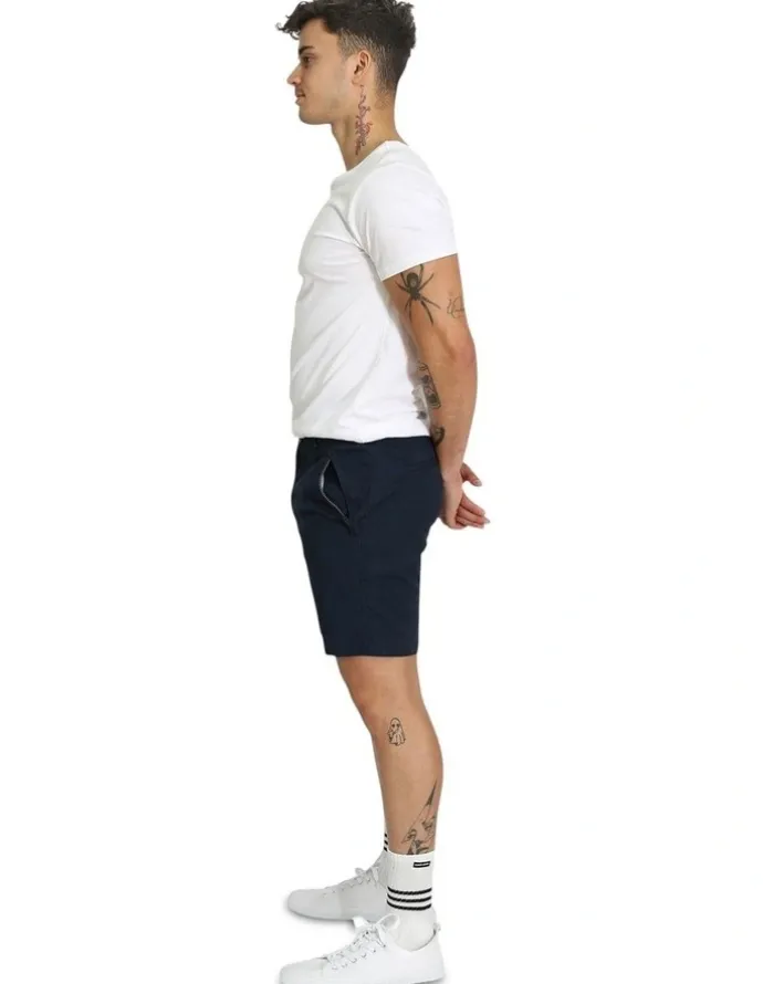 Mosmann Brando Chino Shorts in Navy