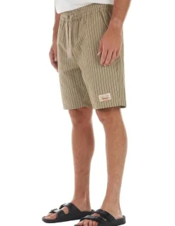 Nana Judy Victor Short in Brown Stripe