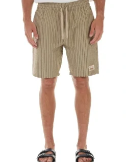 Nana Judy Victor Short in Brown Stripe
