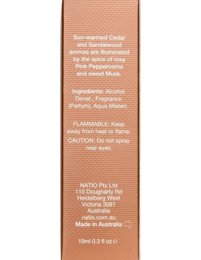 Natio Travel Eau de Parfum Solar 10ml