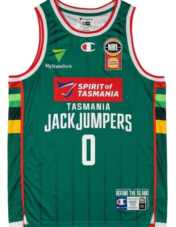 NBL Store Bryce Hamilton Tasmania JackJumpers 25/26 Primary Jersey in Green