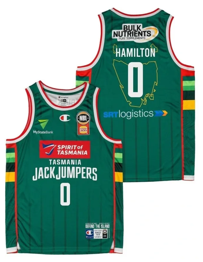 NBL Store Bryce Hamilton Tasmania JackJumpers 25/26 Primary Jersey in Green
