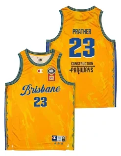 NBL Store Casey Prather Brisbane Bullets 25/26 Alternate Jersey in Yellow