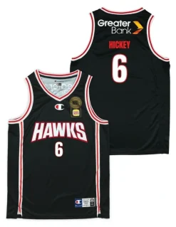 NBL Store Illawarra Hawks 25/26 Primary Jersey William Hickey in Black