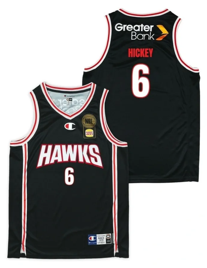 NBL Store Illawarra Hawks 25/26 Primary Jersey William Hickey in Black