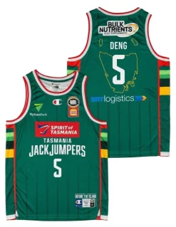 NBL Store Majok Deng Tasmania JackJumpers 25/26 Primary Jersey in Green