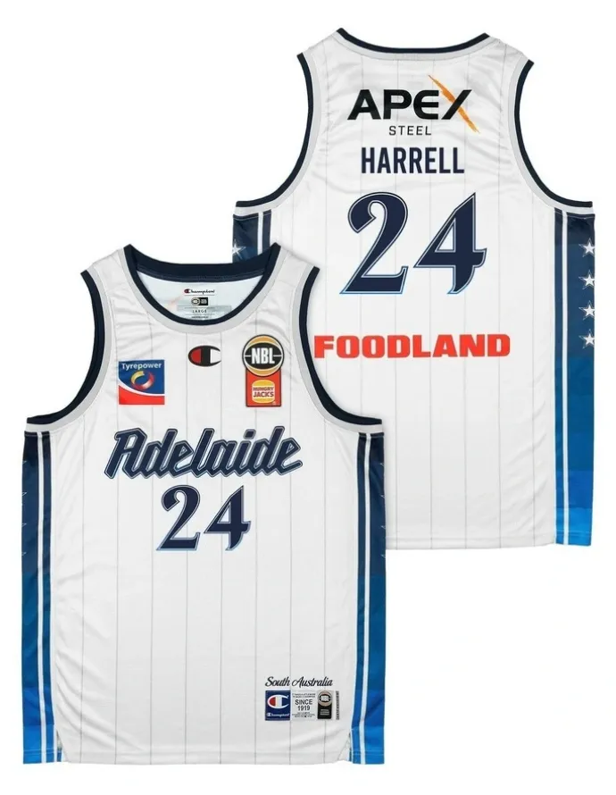 NBL Store Montrezl Harrell Adelaide 36ers 25/26 Alternate Jersey in White