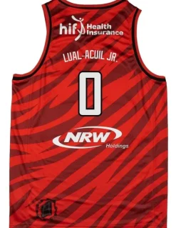 NBL Store Perth Wildcats 25/26 Primary Jersey - Jo Lual-Acuil Jr in Red