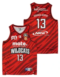 NBL Store Perth Wildcats 25/26 Primary Jersey - Noa Kouakou-Heugue in Red