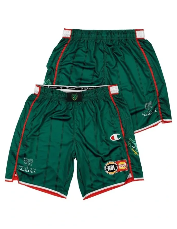 NBL Store Tasmania JackJumpers 25/26 Primary Shorts in Green
