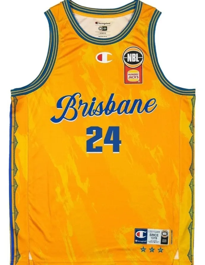 NBL Store Tyrell Harrison Brisbane Bullets 25/26 Alternate Jersey in Yellow