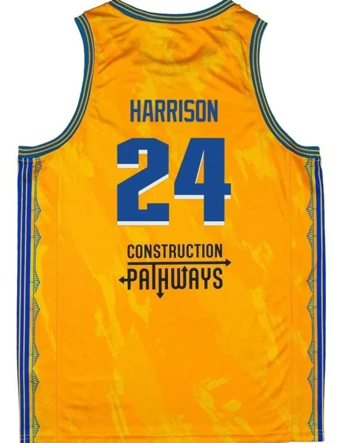 NBL Store Tyrell Harrison Brisbane Bullets 25/26 Alternate Jersey in Yellow