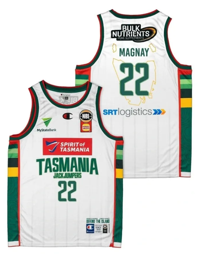 NBL Store Will Magnay Tasmania JackJumpers 25/26 Alternate Jersey in White