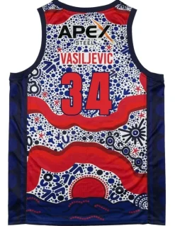NBL Store Adelaide 36ers 25/26 Indigenous Jersey in DJ Vasiljevic