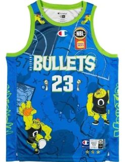 NBL Store Brisbane Bullets 25/26 Space Casey Prather Jam Jersey in Blue