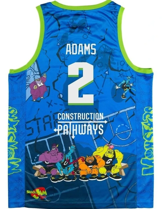 NBL Store Brisbane Bullets 25/26 Space Jam Jaylen Adams Jersey 2 Piece in Blue