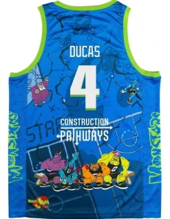 NBL Store Brisbane Bullets 25/26 Space Jam Jersey in Blue