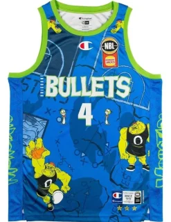 NBL Store Brisbane Bullets 25/26 Space Jam Jersey in Blue