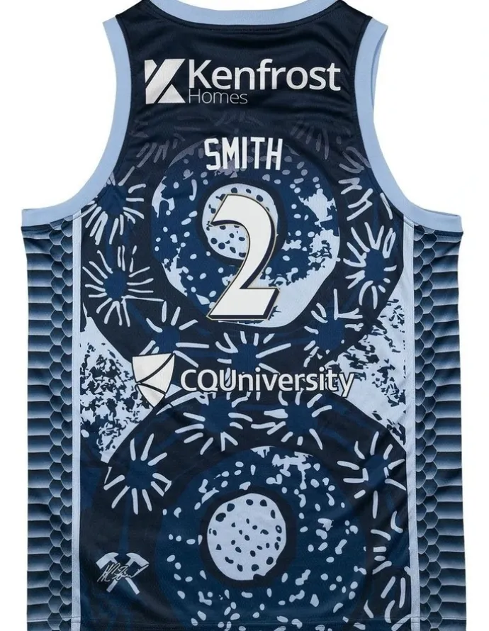 NBL Store Cairns Taipans 25/26 Indigenous Jersey in Blue