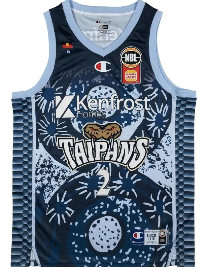 NBL Store Cairns Taipans 25/26 Indigenous Jersey in Blue