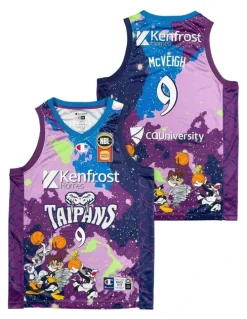 NBL Store Cairns Taipans 25/26 Space Jam Jersey in Purple