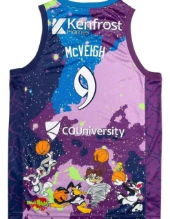 NBL Store Cairns Taipans 25/26 Space Jam Jersey in Purple