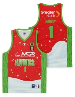 NBL Store Illawarra Hawks 25/26 Christmas Jersey in Tyler Harvey