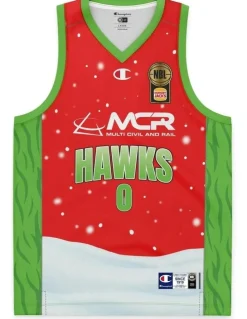 NBL Store Illawarra Hawks 25/26 Christmas JaVale McGee Jersey Pack of 2 in Red