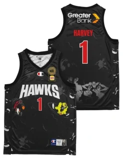 NBL Store Illawarra Hawks 25/26 Space Jam Jersey in Black