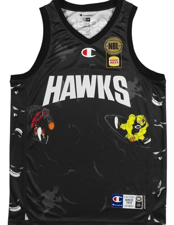 NBL Store Illawarra Hawks 25/26 Space Jam Jersey in Black