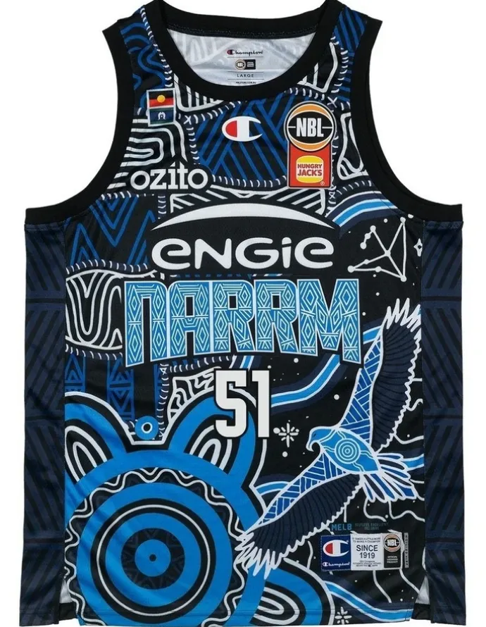 NBL Store Melbourne United 25/26 Indigenous Jersey in Shea Ili