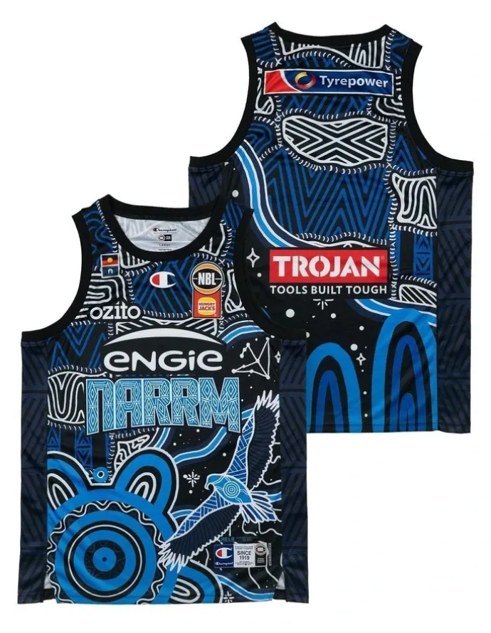 NBL Store Melbourne United 25/26 Indigenous Jersey in Black