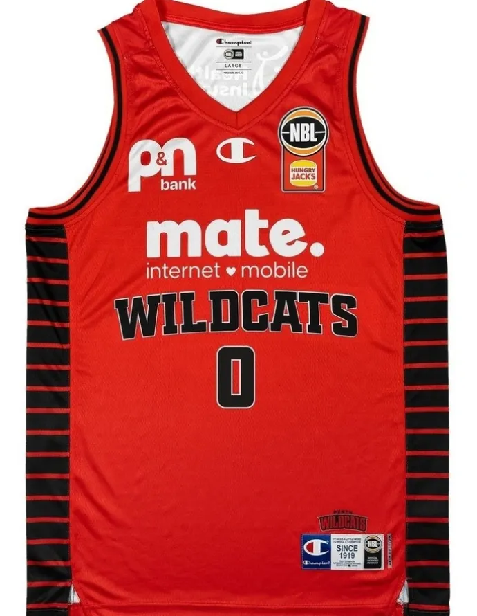 NBL Store Perth Wildcats 25/26 HoopsFest Jersey in Red