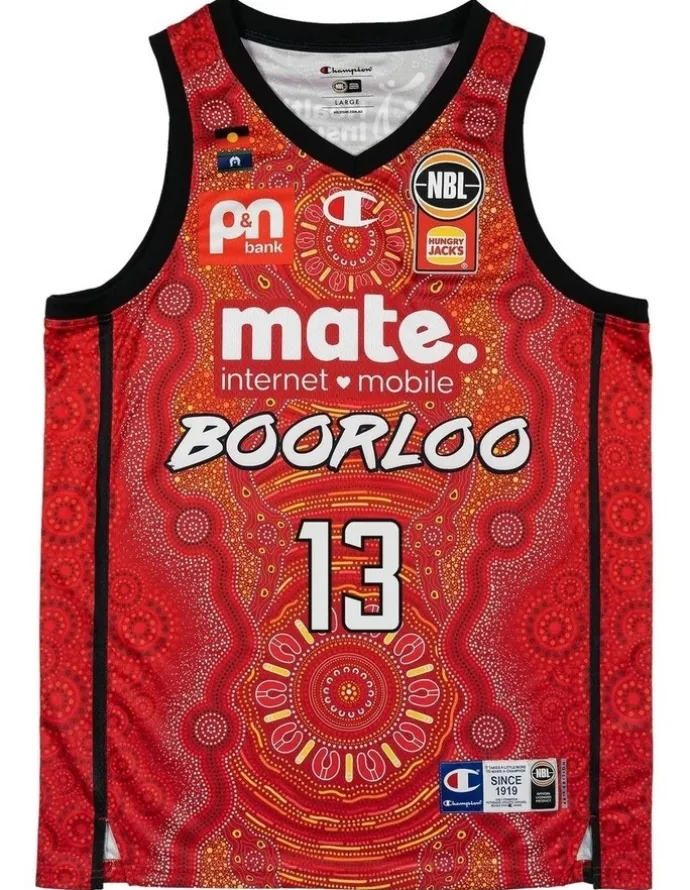 NBL Store Perth Wildcats 25/26 Indigenous Jersey in Red