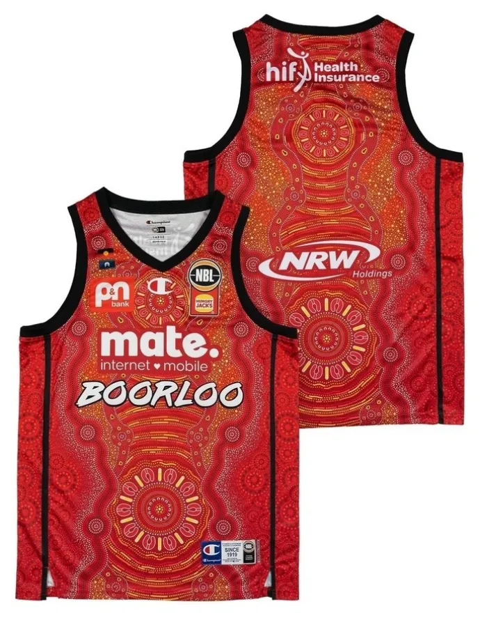 NBL Store Perth Wildcats 25/26 Indigenous Jersey in Red