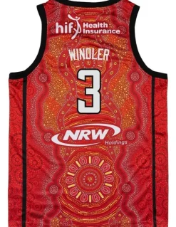 NBL Store Perth Wildcats 25/26 Indigenous Jersey Dylan Windler in Red