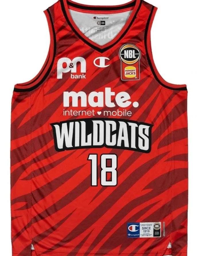 NBL Store Perth Wildcats 25/26 Primary Jersey in Mason Jones