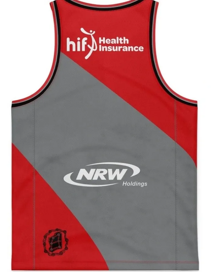 NBL Store Perth Wildcats 25/26 Retro Round Jersey in Red