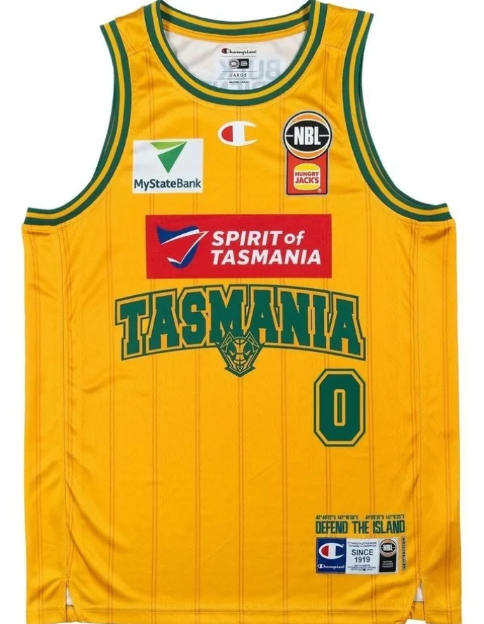 NBL Store Tasmania JackJumpers 25/26 HoopsFest Jersey in Yellow