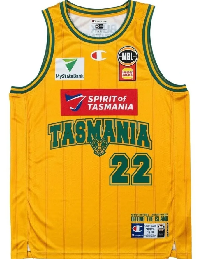 NBL Store Tasmania JackJumpers 25/26 HoopsFest Jersey in Yellow