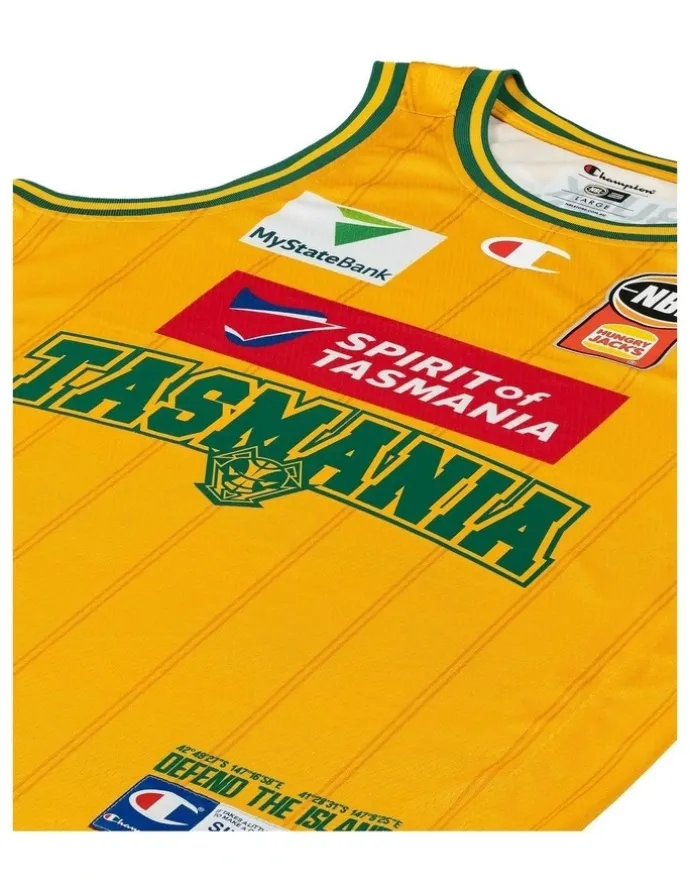 NBL Store Tasmania Jack Jumpers 25/26 Hoops Fest Jersey in Yellow