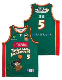 NBL Store Tasmania JackJumpers Majok Deng 25/26 Space Jam Jersey in Green