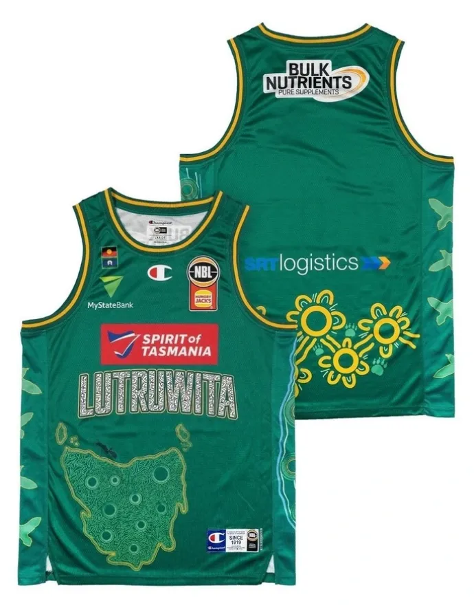 NBL Store Tasmania Jack Jumpers 25/26 Indigenous Jersey in Green