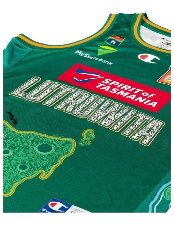 NBL Store Tasmania Jack Jumpers 25/26 Indigenous Jersey in Green