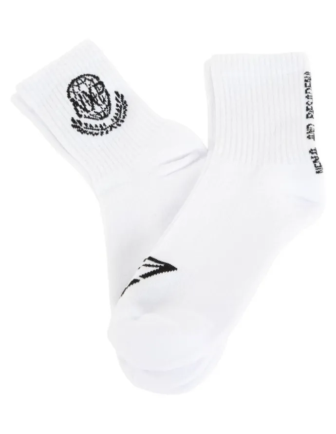 Nena & Pasadena Global Mix Socks 2 Pack in Optical White