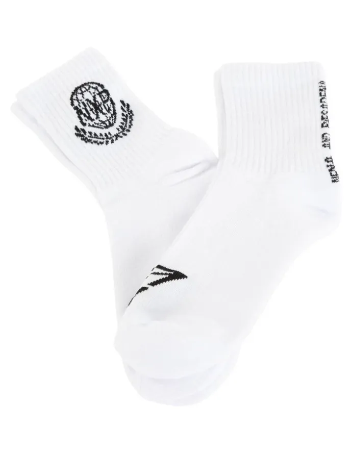 Nena & Pasadena Global Mix Socks 2 Pack in Optical White