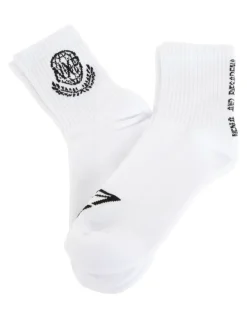 Nena & Pasadena Global Mix Socks 2 Pack in Optical White